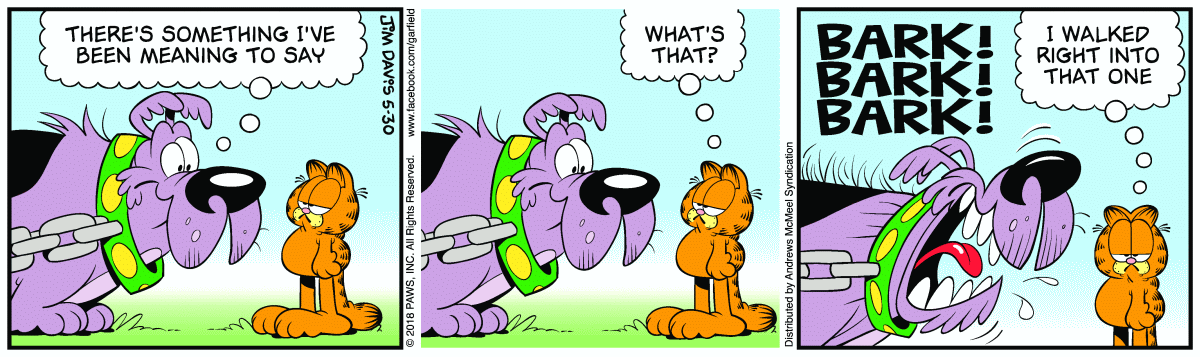 Garfield, May 30, 2018