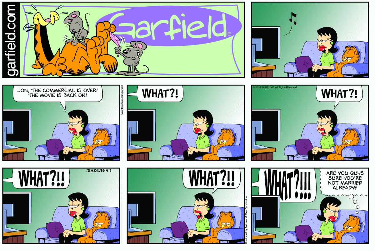 Garfield, June 3, 2018