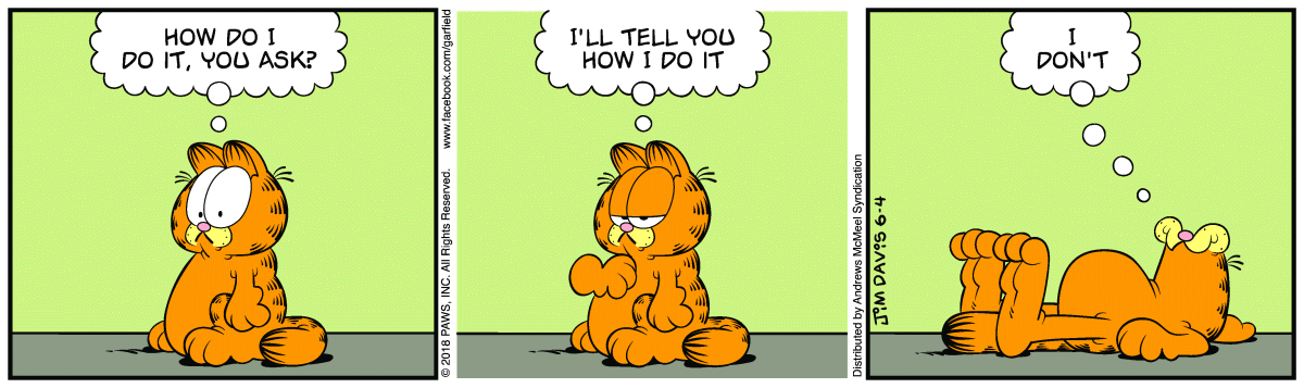 Garfield, June 4, 2018