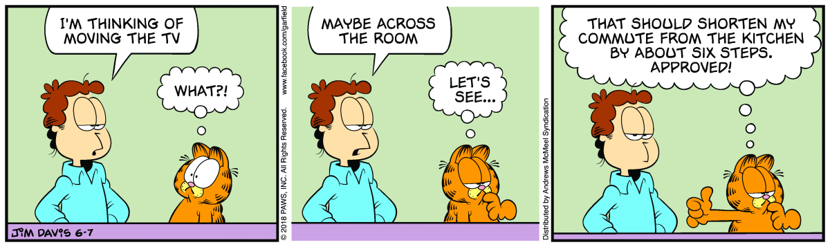 Garfield, June 7, 2018
