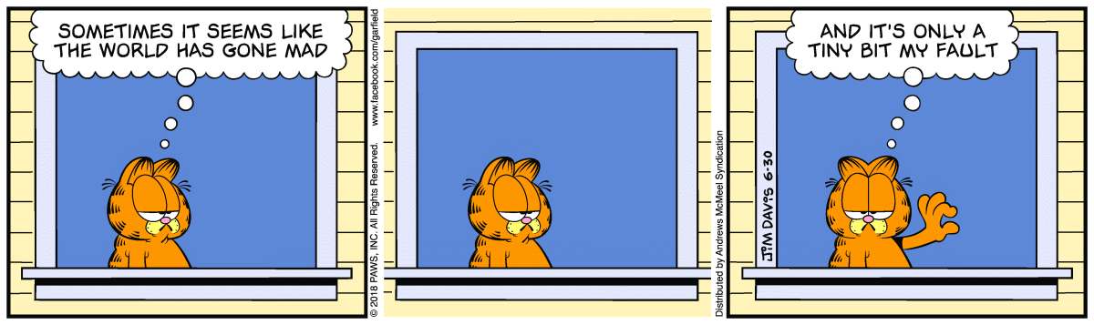 Garfield, June 30, 2018