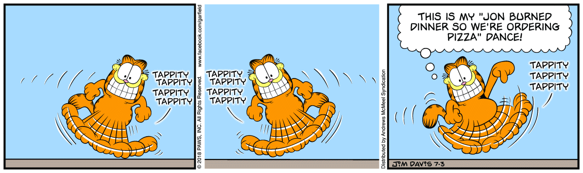 Garfield, July 3, 2018