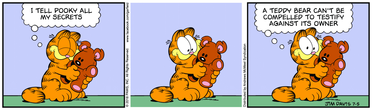 Garfield, July 5, 2018