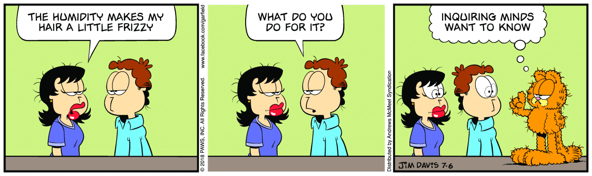 Garfield, July 6, 2018