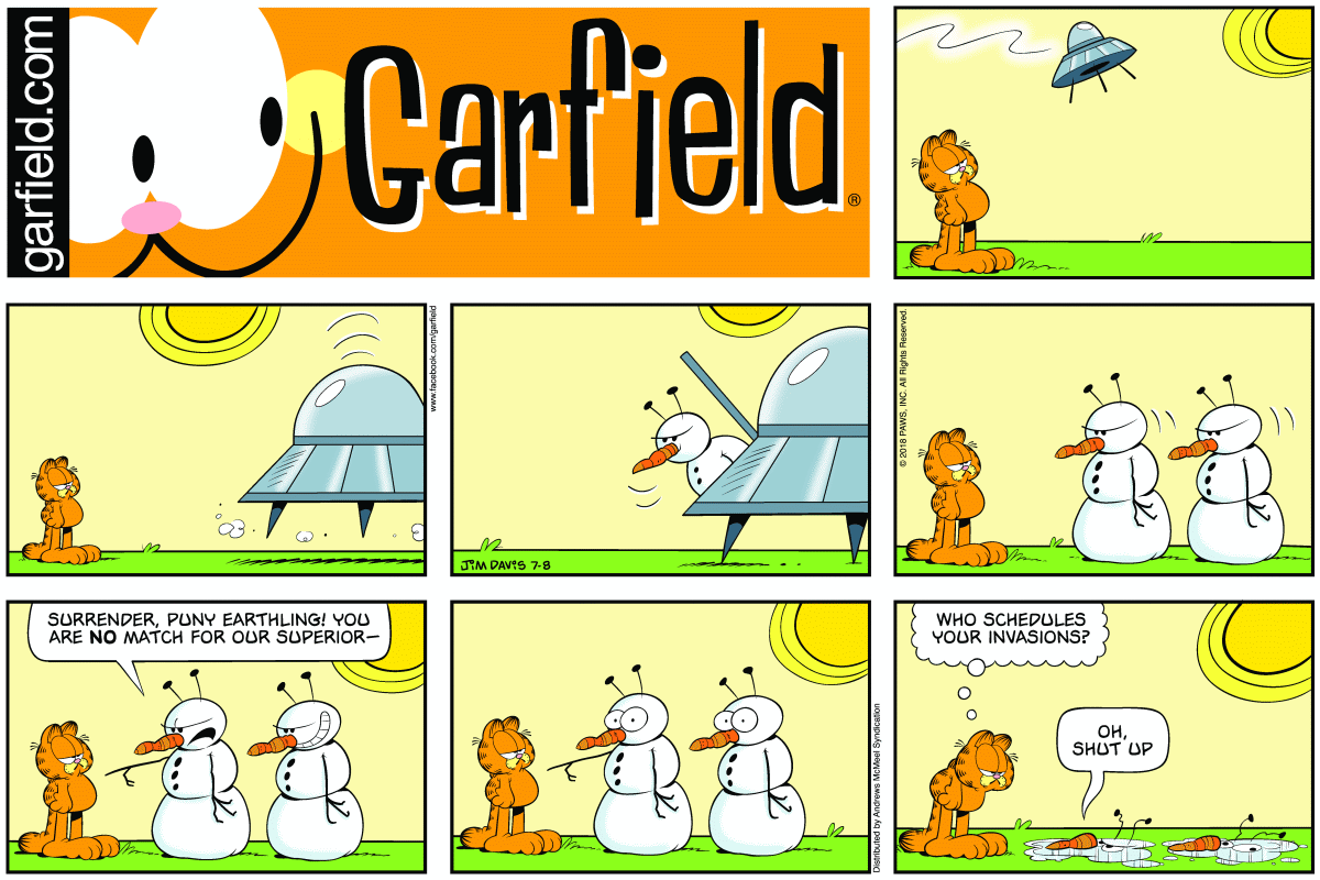 Garfield, July 8, 2018