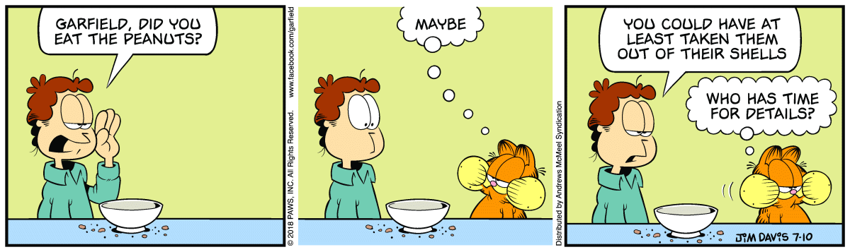 Garfield, July 10, 2018