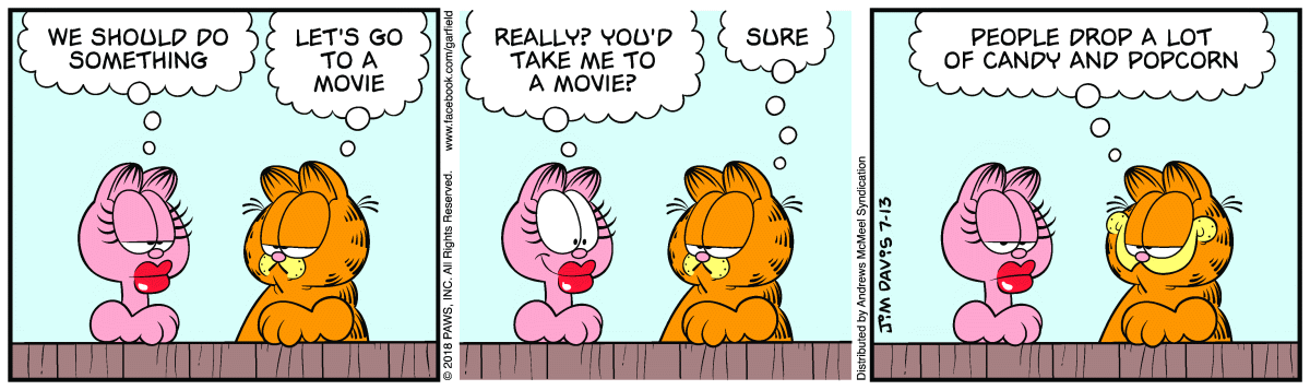 Garfield, July 13, 2018