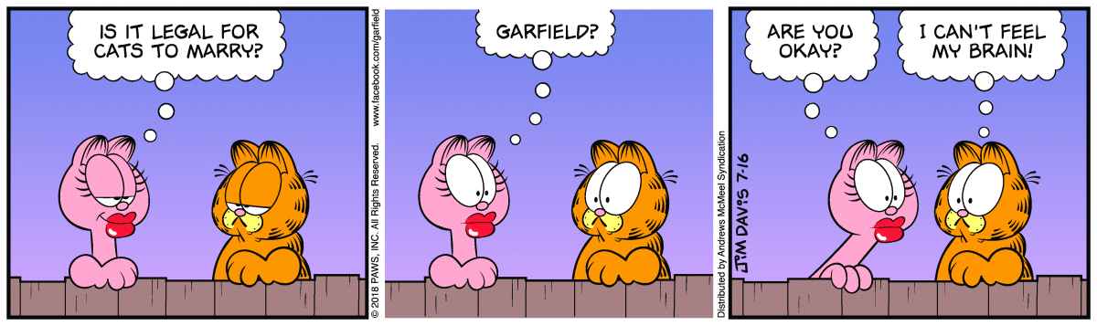 Garfield, July 16, 2018