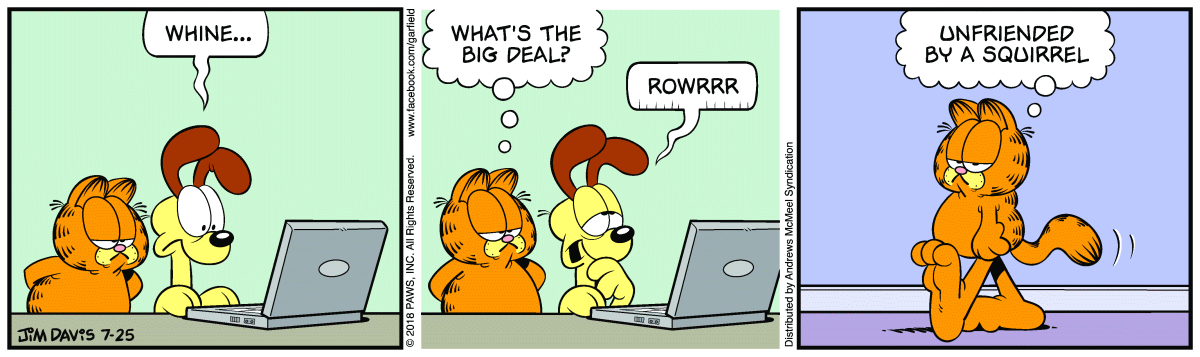 Garfield, July 25, 2018