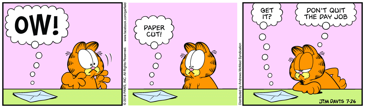 Garfield, July 26, 2018