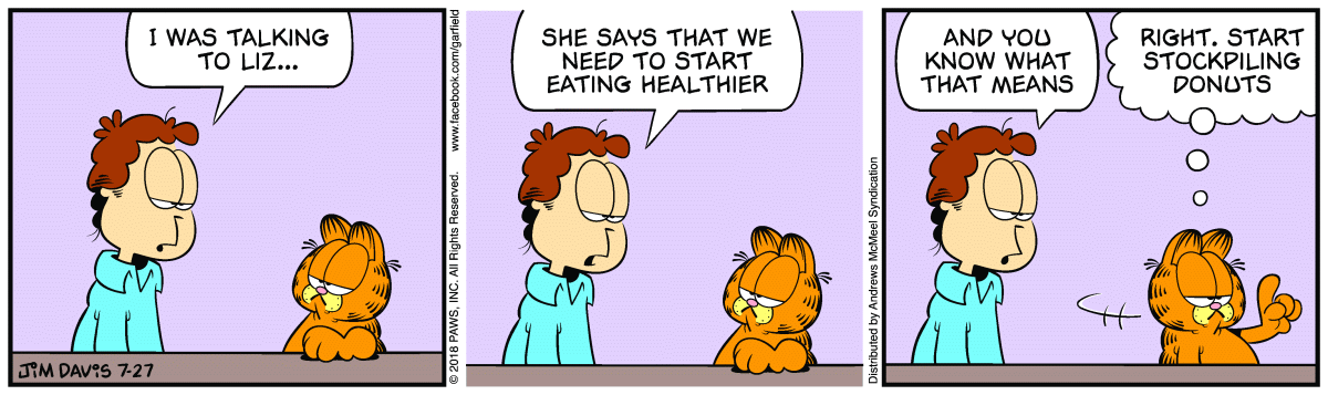 Garfield, July 27, 2018