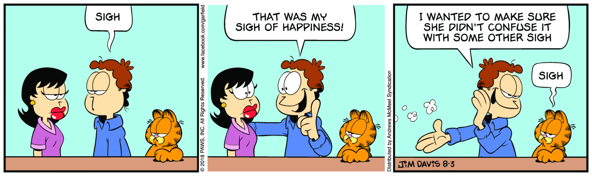 Garfield, August 3, 2018