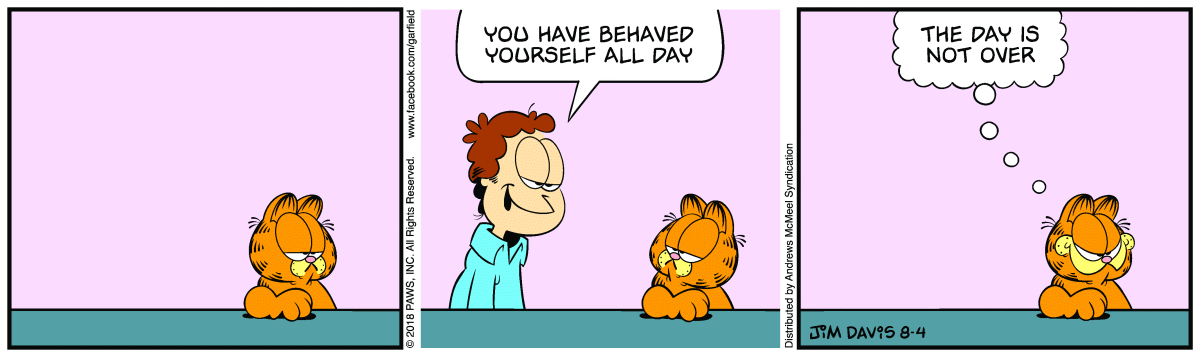 Garfield, August 4, 2018