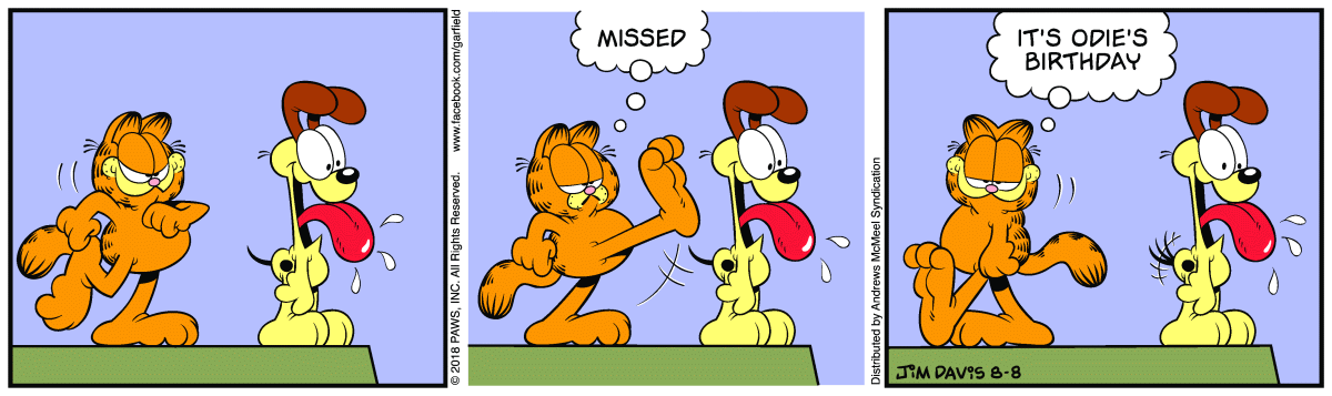 Garfield, August 8, 2018