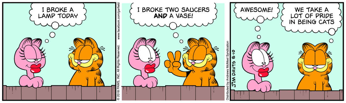 Garfield, August 10, 2018