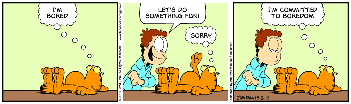 Garfield, August 13, 2018