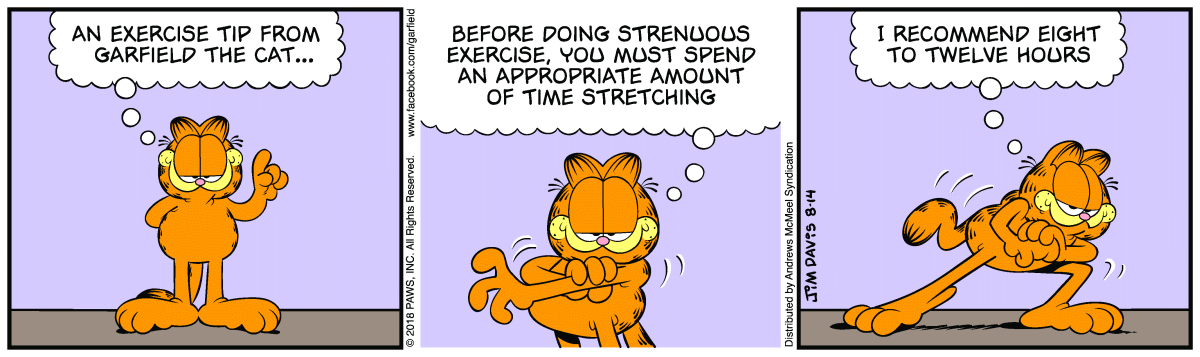 Garfield, August 14, 2018