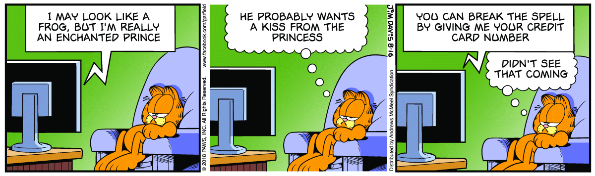 Garfield, August 16, 2018