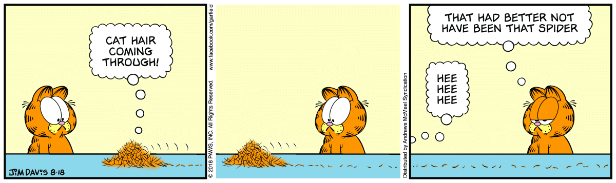 Garfield, August 18, 2018