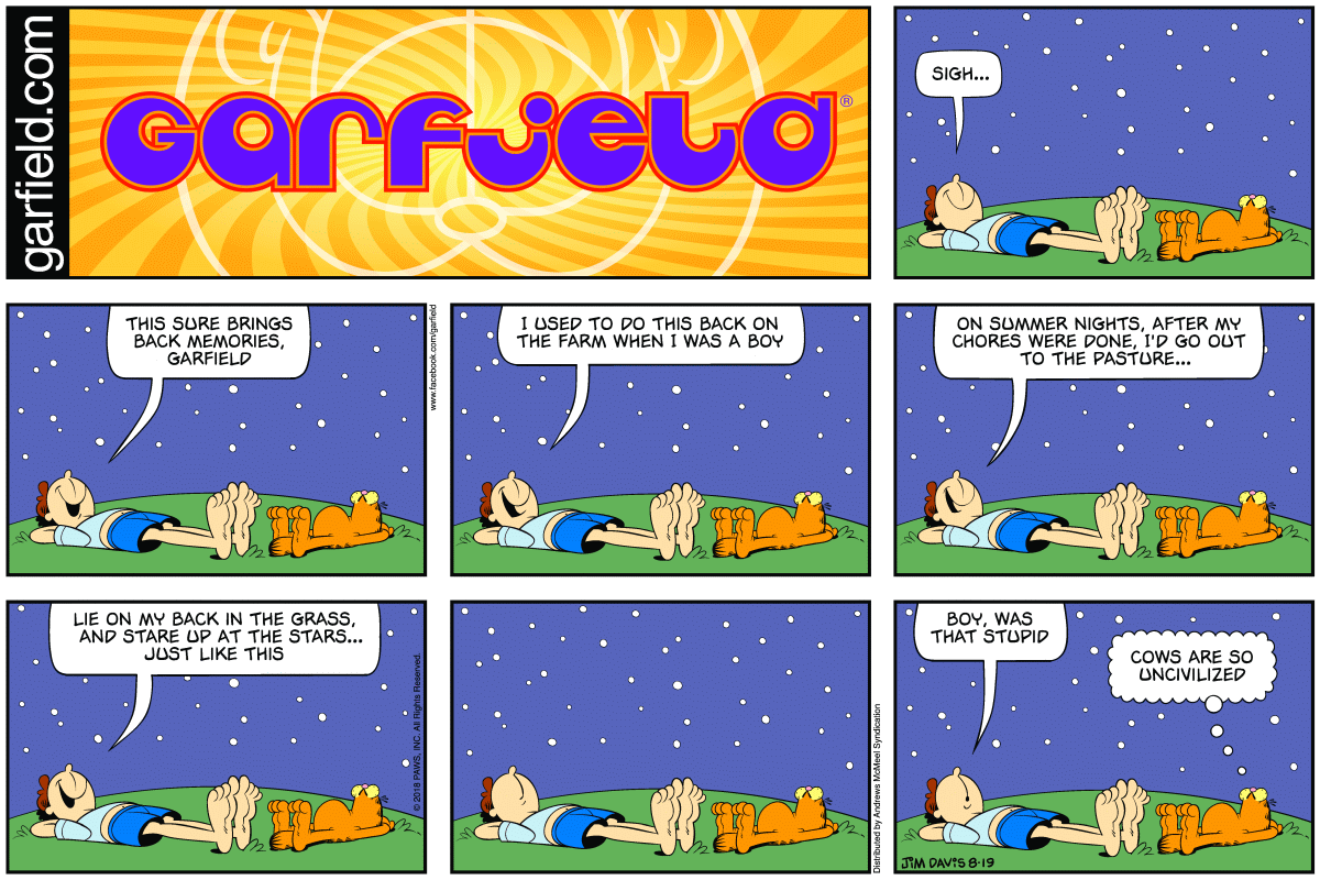Garfield, August 19, 2018