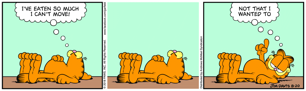 Garfield, August 20, 2018