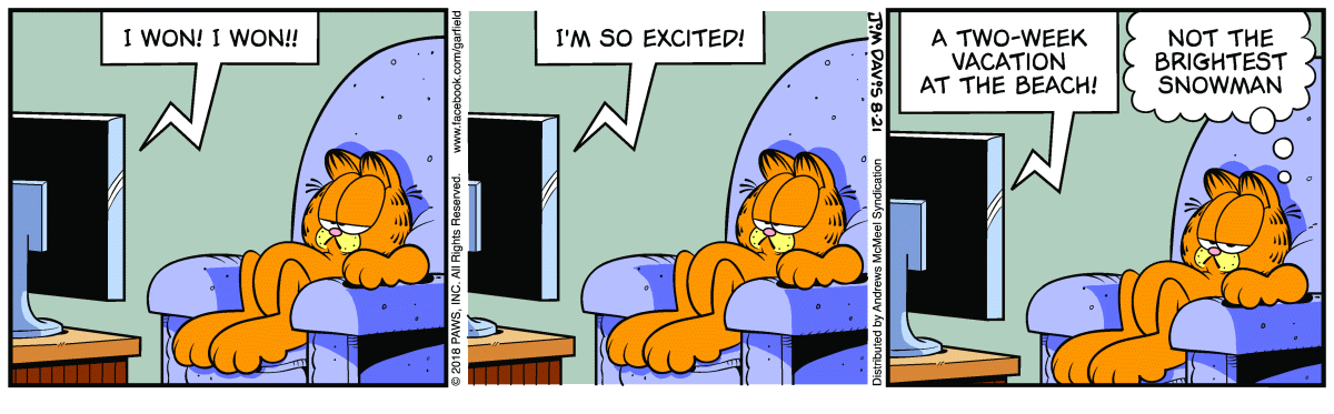 Garfield, August 21, 2018
