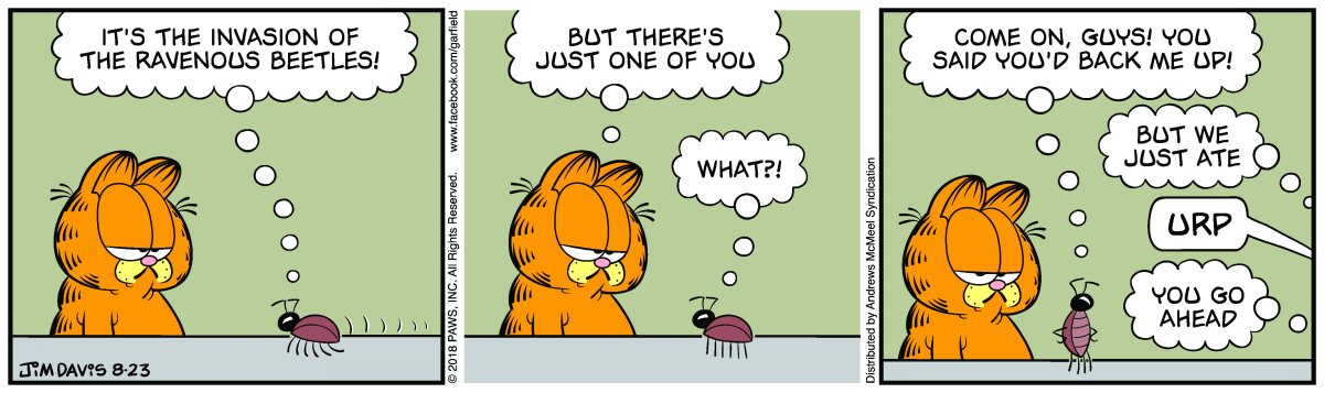 Garfield, August 23, 2018