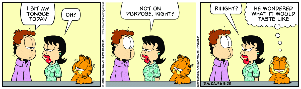 Garfield, August 25, 2018