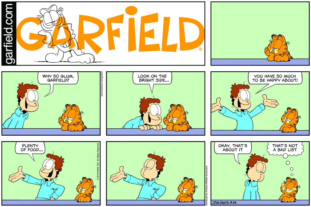 Garfield, August 26, 2018