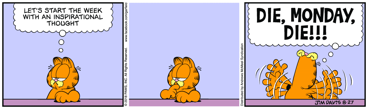 Garfield, August 27, 2018