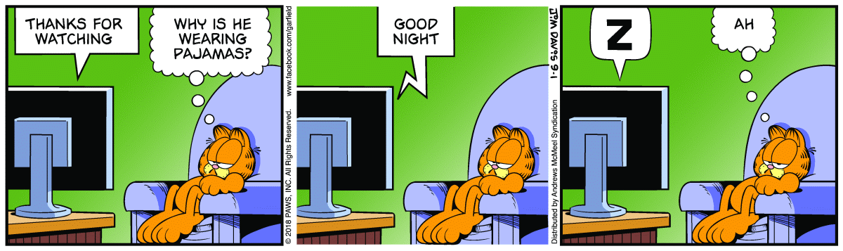 Garfield, September 1, 2018