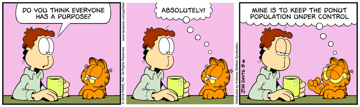 Garfield, September 6, 2018