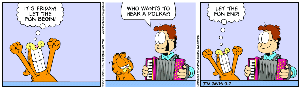 Garfield, September 7, 2018