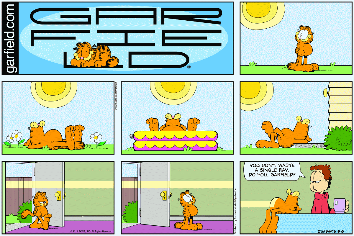 Garfield, September 9, 2018