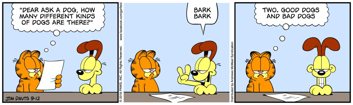Garfield, September 12, 2018