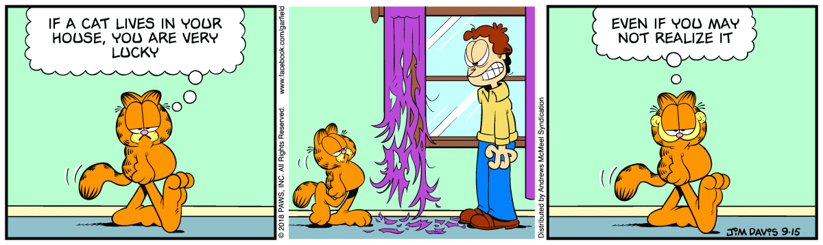 Garfield, September 15, 2018