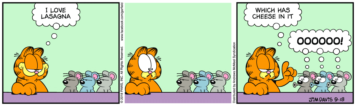 Garfield, September 18, 2018