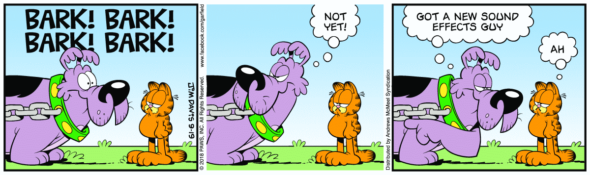 Garfield, September 19, 2018