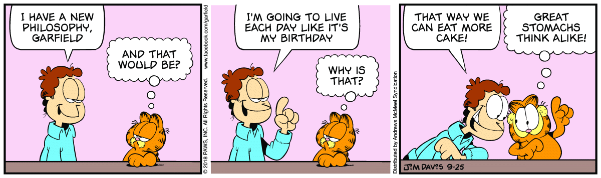 Garfield, September 25, 2018