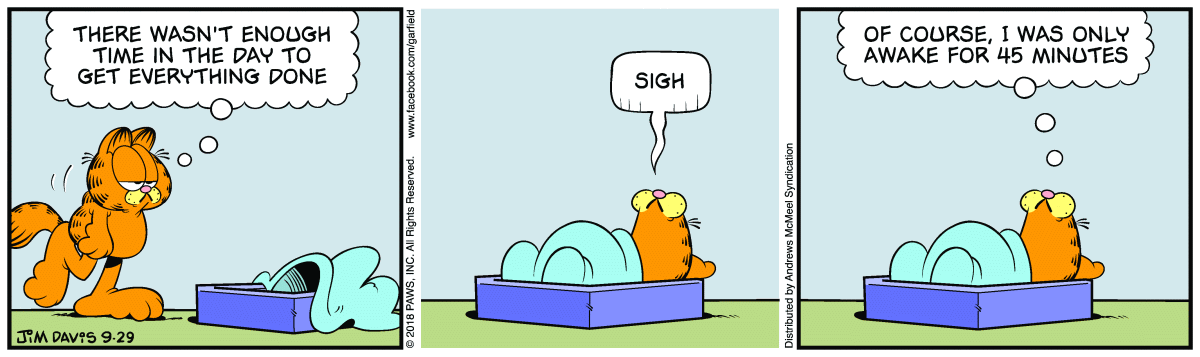 Garfield, September 29, 2018