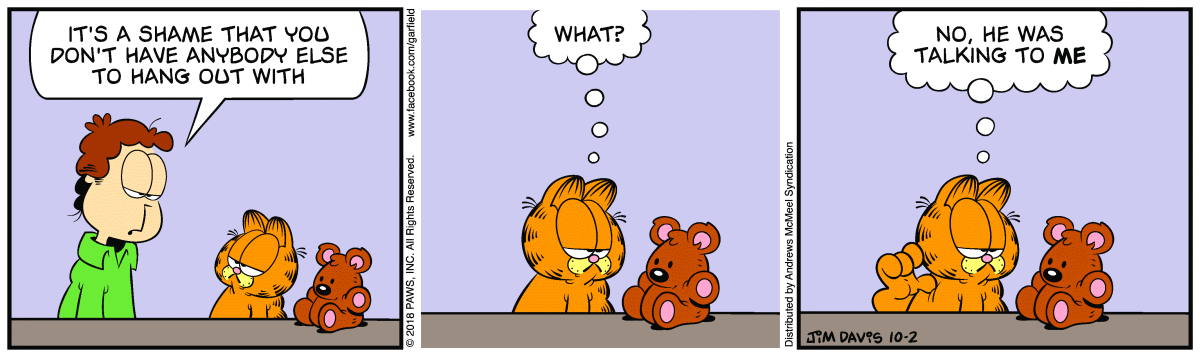 Garfield, October 2, 2018