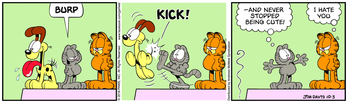 Garfield, October 3, 2018