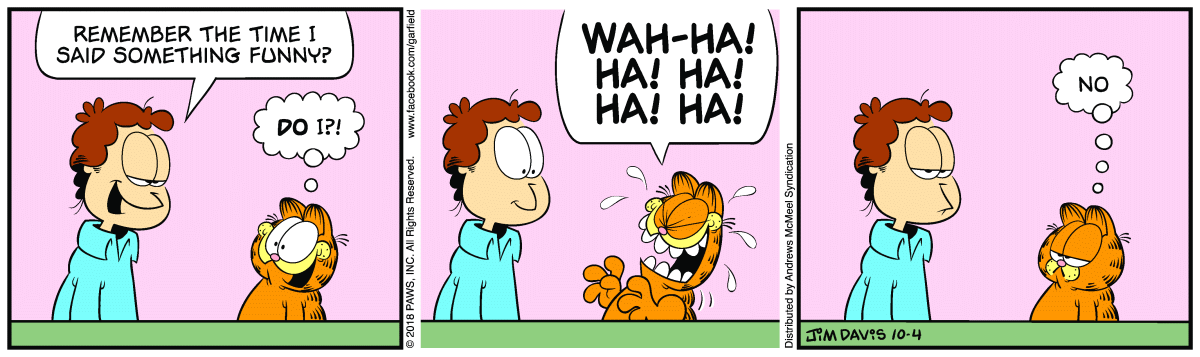 Garfield, October 4, 2018