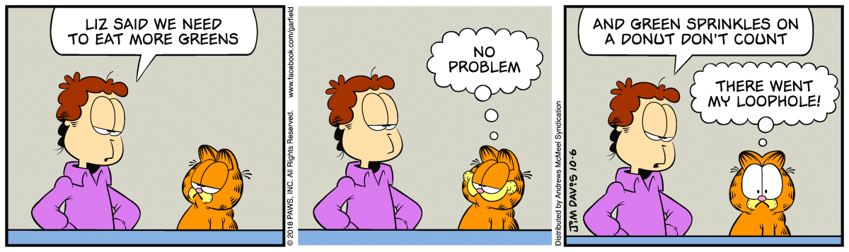 Garfield, October 6, 2018
