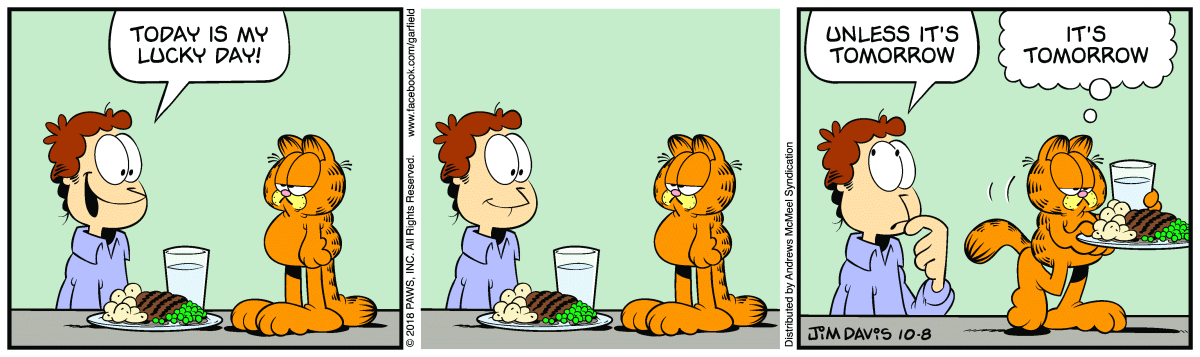 Garfield, October 8, 2018