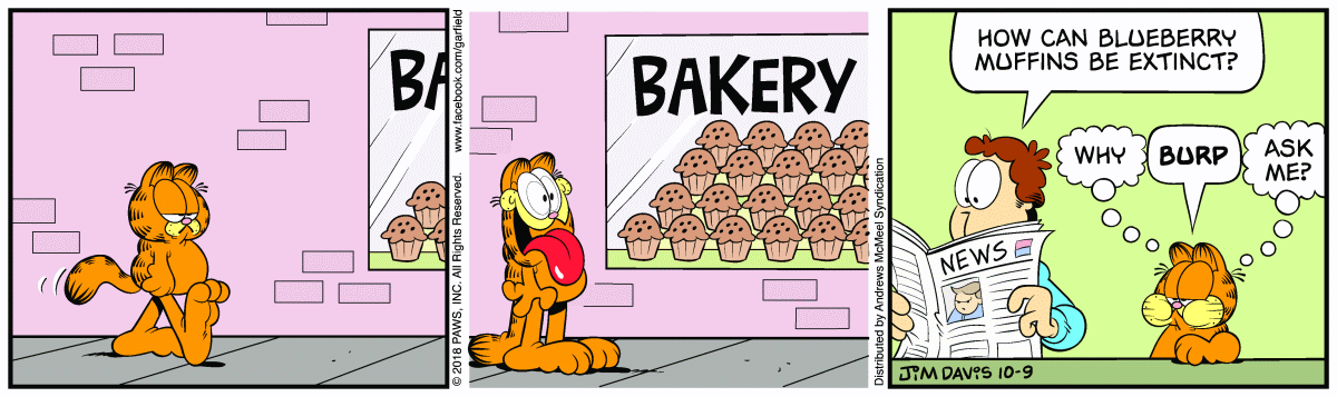 Garfield, October 9, 2018