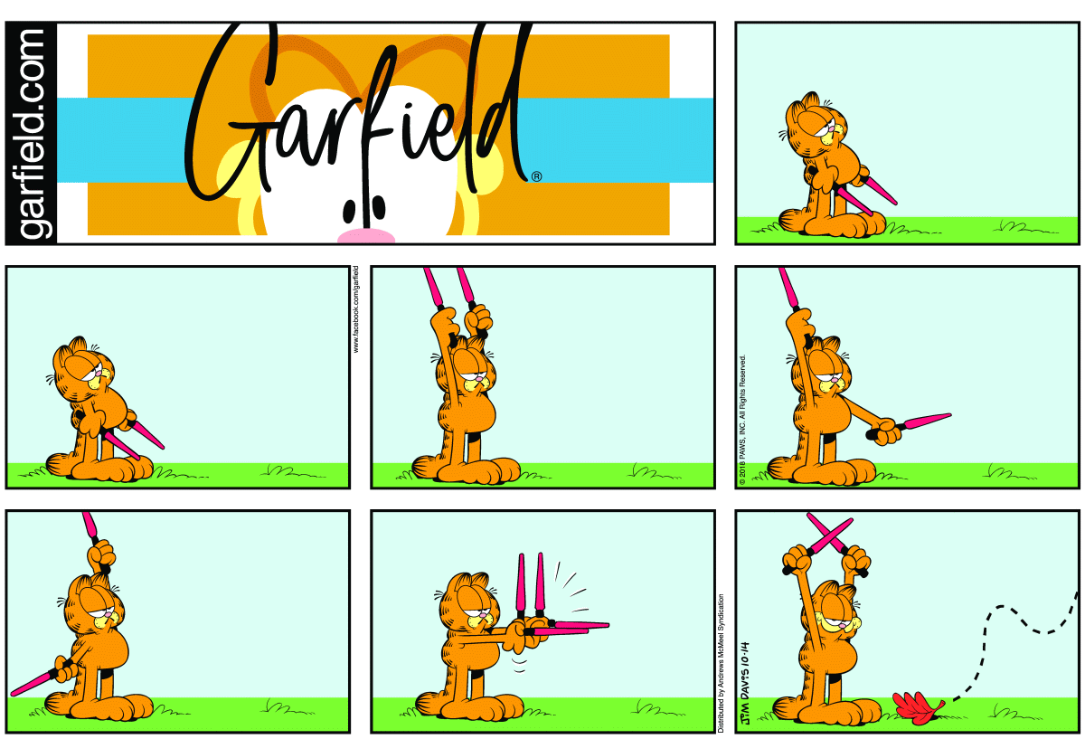 Garfield comic strip for Sunday, October 14, 2018