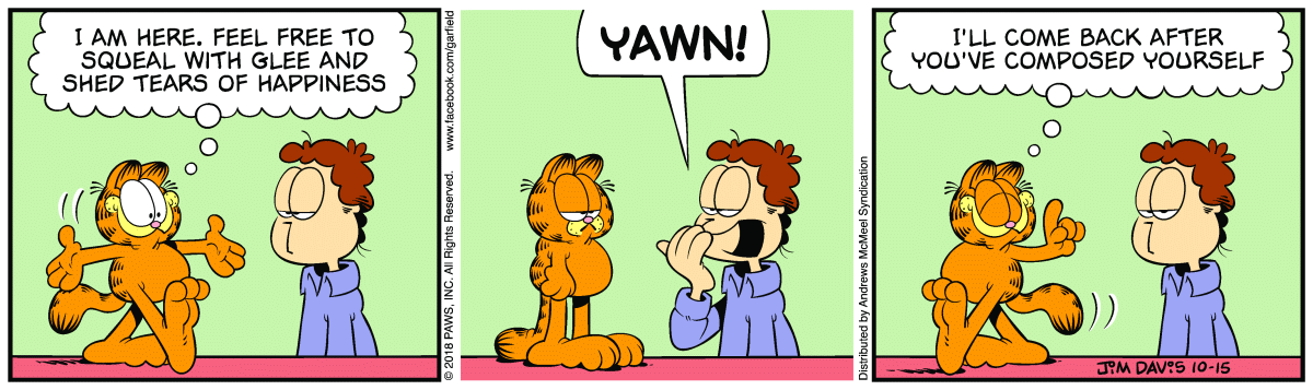 Garfield, October 15, 2018