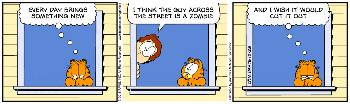 Garfield, October 25, 2018