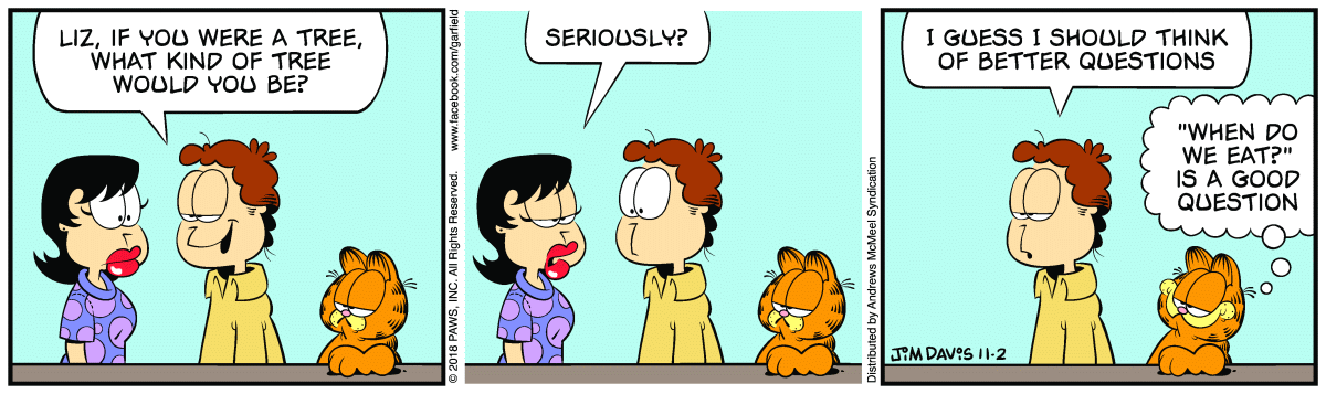 Garfield, November 2, 2018